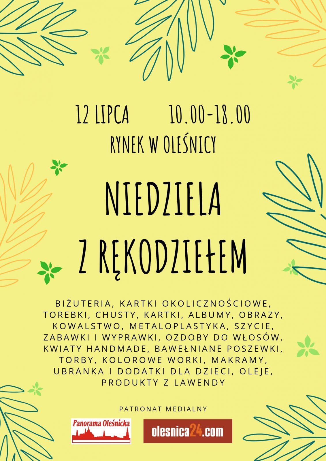 plakat Niedziela z Rękodziełem